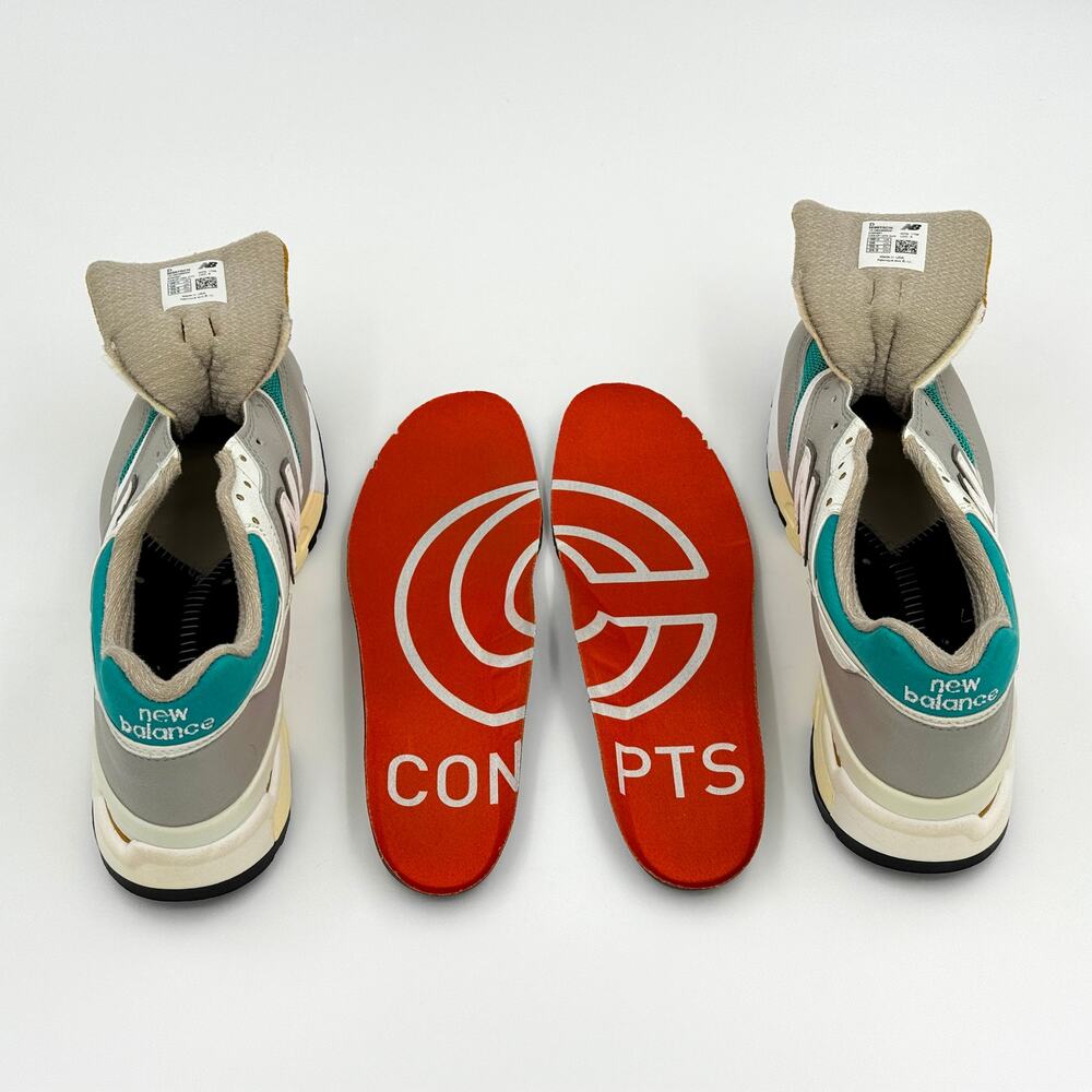 Concepts x New Balance 997.5 Esplanade Grey Teal Yellow Made in USA M9975CN - Picture 7 of 14